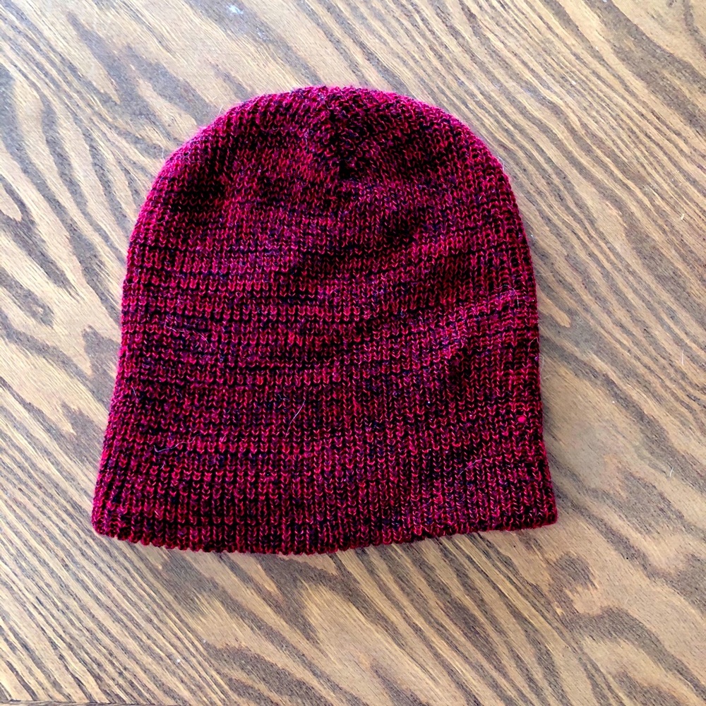 Black and Red Beanie